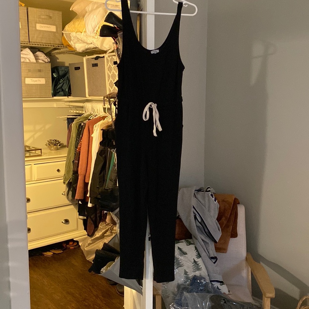 Tobi size large jump suit with drawstring waist